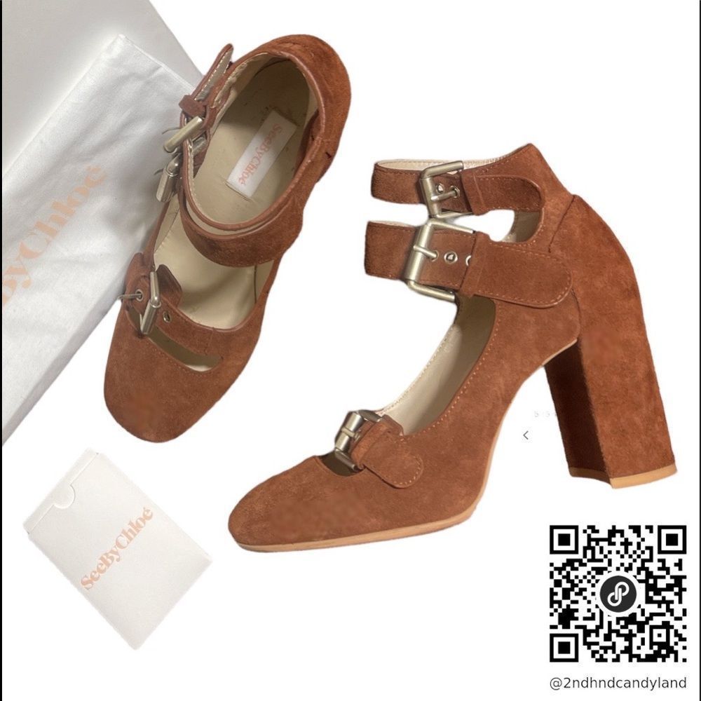 Chloé Brown Suede Pumps 😍